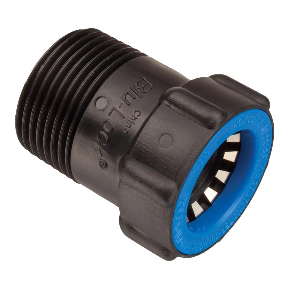 Orbit 31383H - 3/4 in. Blu-Lock x 1 in. MPT Adapter