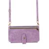 VQWQ Wallet Case for Samsung Galaxy A54 5G with Zipper Card Compartment, Purple view 1
