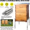 Honey Lake Metal Beehive Stand with Round Base view 2