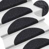 LAPOOH Self-Adhesive Stair Mats, 5-Piece Set, Black, 56 x 17 x 3 cm view 1