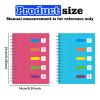 Nizirioo 2-Pack A5 Spiral Notebooks with Dividers, Lined, 14 x 21 cm, 120 Sheets/240 Pages view 2