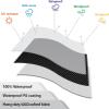 Jianghu Art Outdoor Furniture Cover 130 x 90 x 70 cm, Waterproof Winter Cover, 600D Oxford Fabric with Buckles and Drawstrings view 2