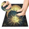 YOUJUNER Long Bath Mat, Golden Sun, Moon and Stars view 2