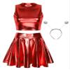 Aislor Women's Alien Space Girl Costume, Red, XL view 1