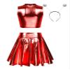 Aislor Women's Alien Space Girl Costume, Red, XL view 2