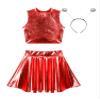 Aislor Women's Alien Space Girl Costume, Red, XL view 3
