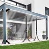 SSFMSF Transparent Tarp with Two Zippers, UV-Resistant, 7.5 × 8.5 m, 400 g/m² view 1