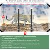 SSFMSF Transparent Tarp with Two Zippers, UV-Resistant, 7.5 × 8.5 m, 400 g/m² view 2