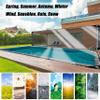 SSFMSF Transparent PVC Tarp with Two Zippers, 1.5 x 10.5 m, 400 g/m² view 4