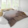 DINGSION John Atkinson Grimshaw Style 3-Piece Duvet Cover Set, The Broomielaw Glasgow, 135 x 200 cm view 2