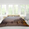 DINGSION John Atkinson Grimshaw Style 3-Piece Duvet Cover Set, The Broomielaw Glasgow, 135 x 200 cm view 3
