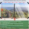TMGJShd Foldable Perforated Transparent PVC Tarp with Zipper, UV Protection and Plant Insulation, 0.8 × 19 m, 400 g/m view 2