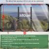 TMGJShd Foldable Perforated Transparent PVC Tarp with UV Protection, 2 Zippers, 5.5 x 10.5 m, 400 g/m view 2