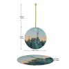 City in the Sunset Print Christmas Ornament view 4