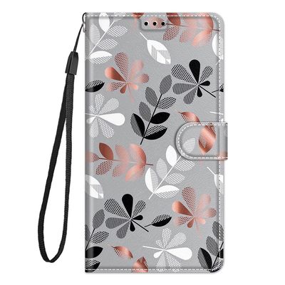 Guxira Case for iPhone 15, 360° Shockproof Leather Folio Cover with Card Slots – Leaves