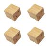 4-Piece Solid Oak Furniture Legs, 2 x 2 x 2 in view 1