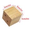 4-Piece Solid Oak Furniture Legs, 2 x 2 x 2 in view 2