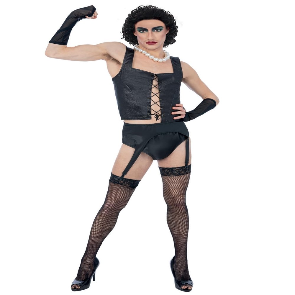 Smiffys Rocky Horror Show Frank N Furter Costume with Corset