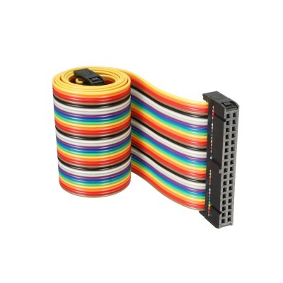 DMiotech 34-Pin Flat IDC Rainbow Ribbon Cable, 48 cm, 2.54 mm Pitch