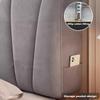 Universal Stretch Velvet Headboard Cover, Milk White, 200c view 2