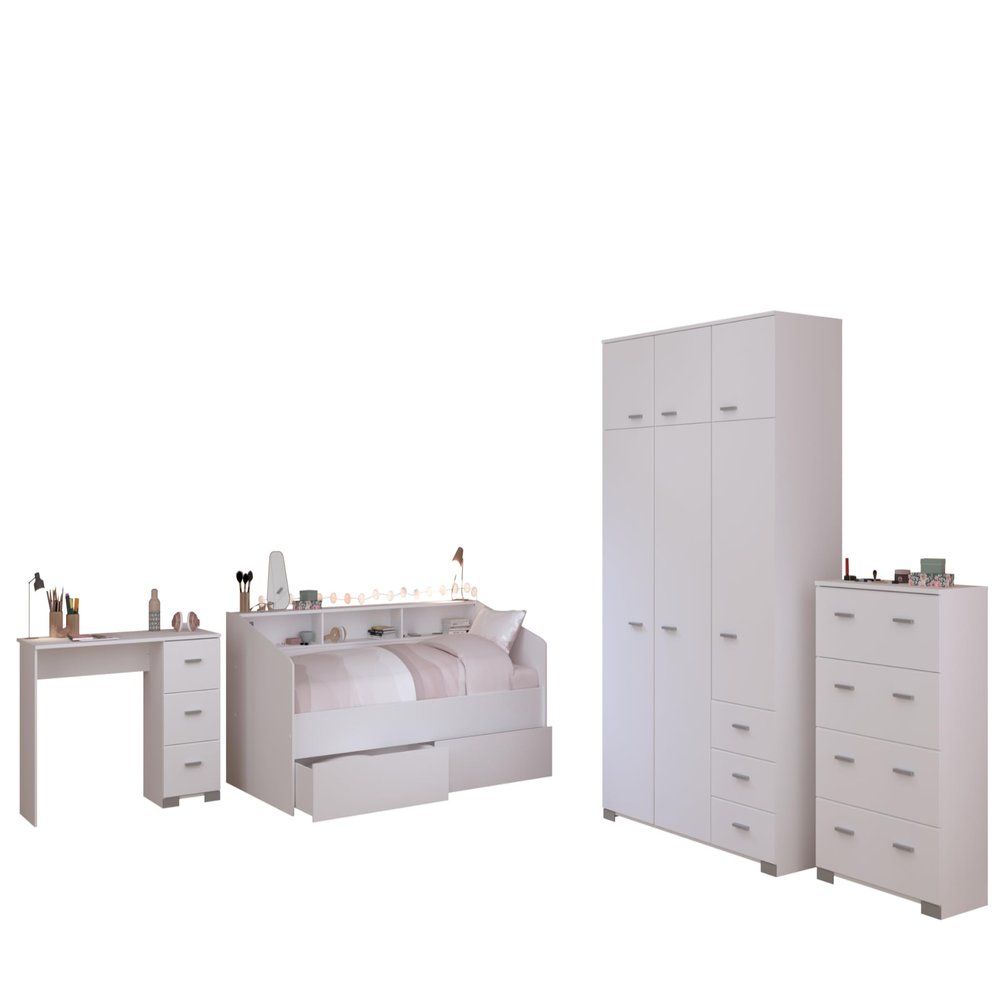 Parisot Sleep 40 5-Piece Children's Bedroom Set, White