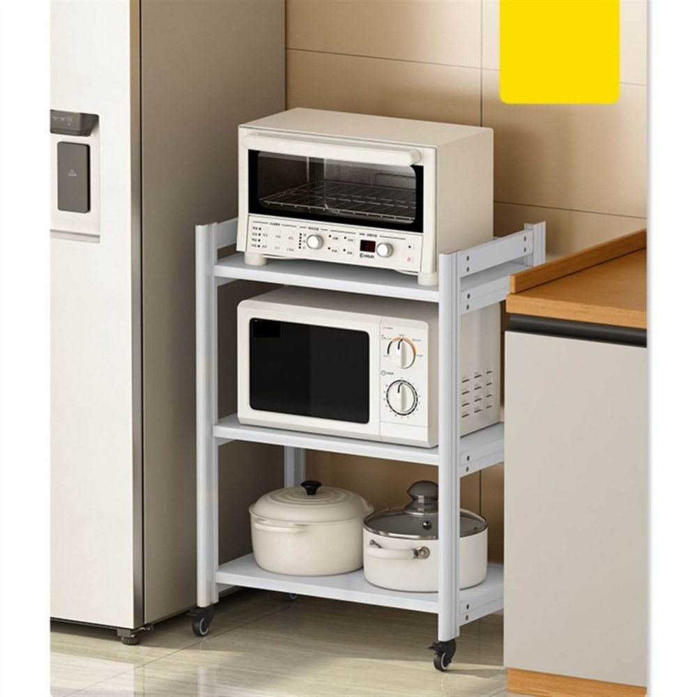 3-Tier Adjustable Microwave Storage Rack