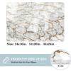 Luoweisi Gray Marble Indoor Doormat 40 x 60 cm, Washable, Non-Slip, Low Profile view 3
