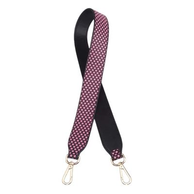 90 cm Replacement Shoulder Strap for Handbags, Snake-Pattern Braided Leather, Type 5, Matte Black Hanger