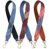 90 cm Replacement Shoulder Strap for Handbags, Snake-Pattern Braided Leather, Type 5, Matte Black Hanger view 2