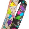 90 cm Replacement Shoulder Strap for Handbags, Snake-Pattern Braided Leather, Type 5, Matte Black Hanger view 3