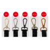 90 cm Replacement Shoulder Strap for Handbags, Snake-Pattern Braided Leather, Type 5, Matte Black Hanger view 4