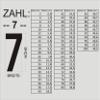 ShirtInStyle Self-Adhesive Number Sticker 7, 24 cm High, Beige view 3