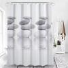 KEPPD Zen Decor Shower Curtain, Gray and White Stone, Waterproof Fabric, 180 x 220 cm view 2