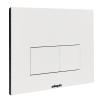 Bati Initio Rimless Wall-Hung Toilet Set, Matte Black Bowl, White Design Flush Plate view 2