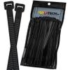 ISOLATECH 1,000 Black Cable Ties, 200 x 3.6 mm, Nylon, UV- and Heat-Resistant view 1