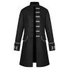 DHYUEN Men's Halloween Vampire Costume Tailcoat Jacket, Black, XL view 1