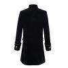 DHYUEN Men's Halloween Vampire Costume Tailcoat Jacket, Black, XL view 2