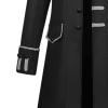 DHYUEN Men's Halloween Vampire Costume Tailcoat Jacket, Black, XL view 3