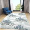BEIGGA Nautical Coastal Area Rug, Starfish, Seaweed and Coral Pattern, 70 x 140 cm view 2