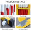 WUZM Retractable Portable Safety Barrier, Steel Scissor Gate Fence for Driveways and Construction, Yellow/Black, 1.2 x 5 m view 3