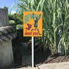 Horienteeon Halloween Decoration "Beware of Angry Dog" Yard Sign with Stake, Aluminum, Rust-Resistant, 17.5 x 22 cm view 2