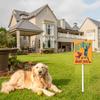 Horienteeon Halloween Decoration "Beware of Angry Dog" Yard Sign with Stake, Aluminum, Rust-Resistant, 17.5 x 22 cm view 3