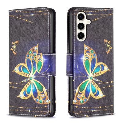 Wigento Faux Leather Book Case for Samsung Galaxy S23 FE, Motif 3