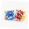 Wire Crimp Connectors, 100-Pack, 6.3 mm, PVC-Insulated Copper view 2