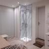 Shower Enclosure 80 x 150 cm, Corner Entry, Chrome Profile, Clear Tempered Glass, 200 cm High view 1