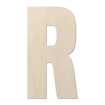 Kleenes Traumhandel Wooden Letters Type 6 - Wooden Letter - Letters for Wall Decoration - Wooden Alphabet (R, 100 mm)