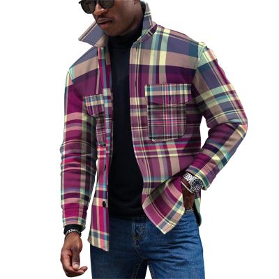 KONG JIMFAN Men's Lightweight Transitional Rain Jacket, Slim Fit, Light Brown, L