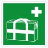 Medical Emergency Kit Rescue Sign Sticker, ISO 7010 E027, Self-Adhesive Film, 15 x 15 cm view 1