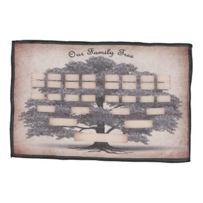 Uonlytech 6-Generation Family Tree Canvas, Blank Name Template