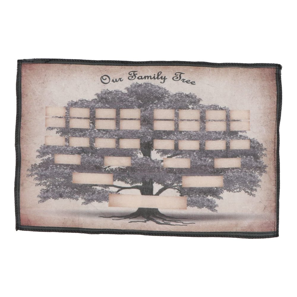 Uonlytech 6-Generation Family Tree Canvas, Blank Name Template
